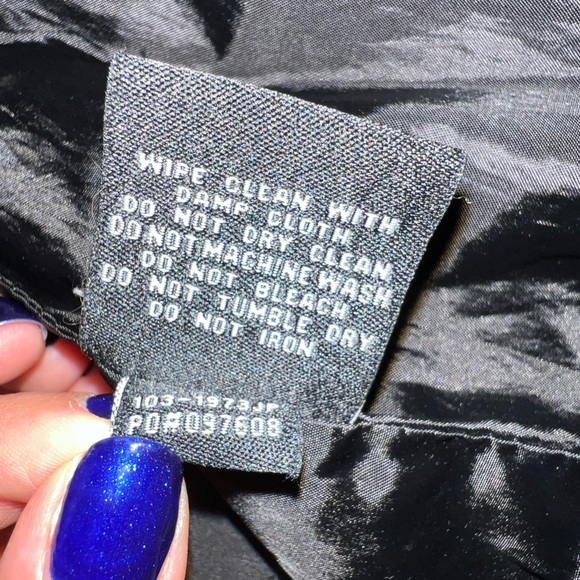 Women’s black moto type jacket. Double lined. Working zipper pockets - Picture 2 of 10